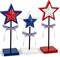 3 Pieces 4th of July Tiered Tray Decor Wood Star Set, Memorial Day Table Decorations, Rustic Patriotic Table Decorations